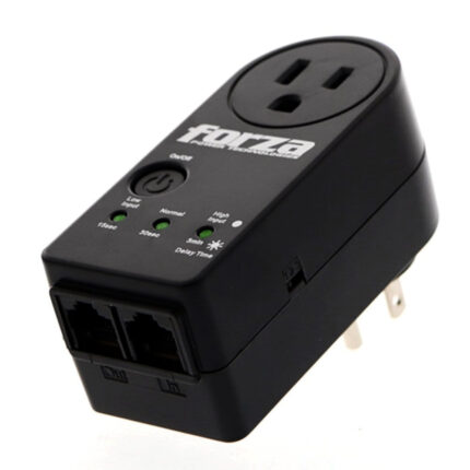 FORZA FVP-1201N PROTECTOR DE VOLTAJE 900J 120V1800W 1OUTLET RJ45 NEGRO NP3 FVP-1201N