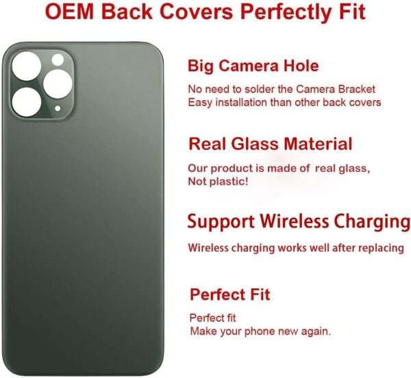 Cambio Cristal Trasero iPhone 11 Pro Verde